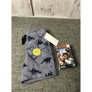 Infant Boys Cat & Jack Dinosaur Shorts Size 18 Months & Jurassic World Bandages